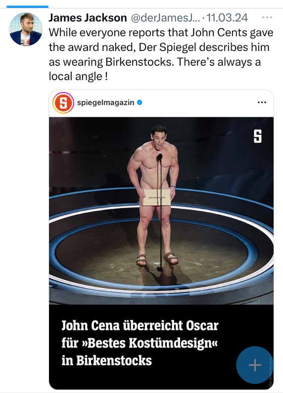 John Cena Oscar
